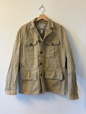 Vintage Banana Republic Men's Lightweight Field Jacket in Khaki